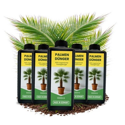 5x 1L Natürlicher Hanfpalmendünger 5L Dünger Palmendünger 5 Liter Flüssigdünger