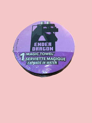 Minecraft Ender Dragon magic towel 11'' x 11'' NEW