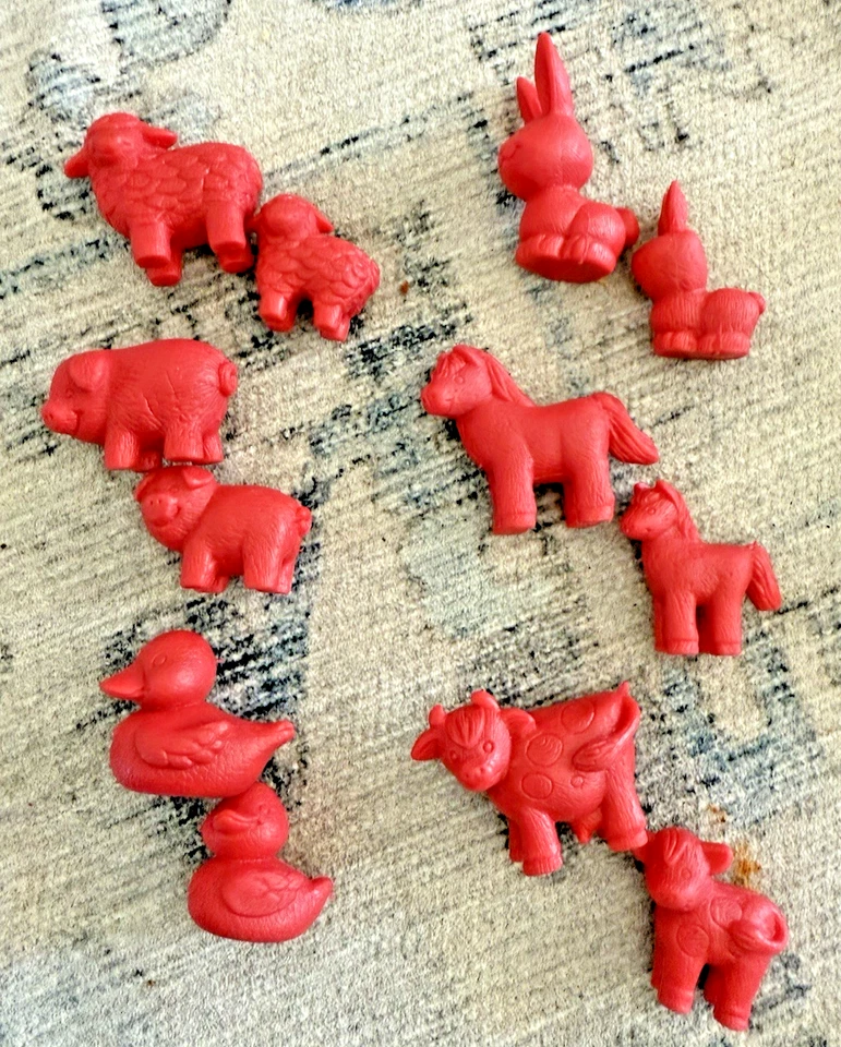 117 Contadores de Animales de Granja Aprendizaje Colores Clasificación Cerdo Caballo Pollo Etc. Foto 4 de 4