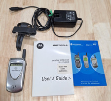 Cellulare Vintage Motorola V60i (C) Silver Flip Testato Funzionante Qwest Bundle