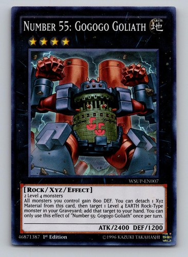 Number 55: Gogogo Goliath WSUP-EN007 YuGiOh World Superstars card