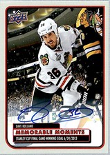 Dave Bolland 2025-26 Upper Deck Centennial Memorable Moments Auto #MM-37 *RG*