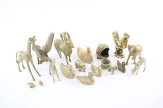 Vintage Brass Animal Ornament Figures Of Various Style & Size Job Lot 5.4KG