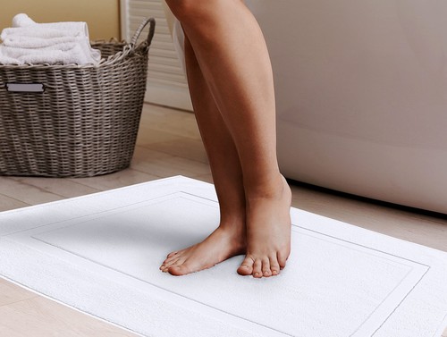 Alfombra con bandas de algodón, alfombras de baño, no es una alfombra de baño, 21 por 34 pulgadas, 100 % anillo... - Imagen 5 de 9