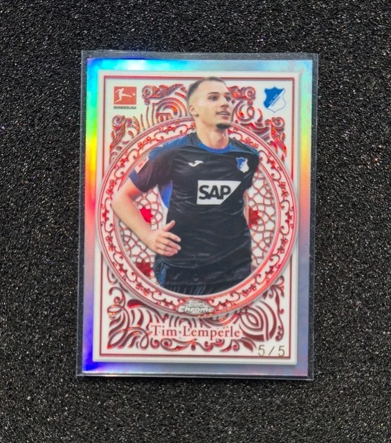 2025-26 Topps Chrome Bundesliga Tim Lemperle Red Ornaments /5 TSG Hoffenheim