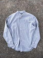 Vintage Christian Dior Monsieur Granded Collar Shirt - Geometric Pattern