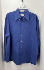 Claiborne Blue Button Down Shirt Size 16.5