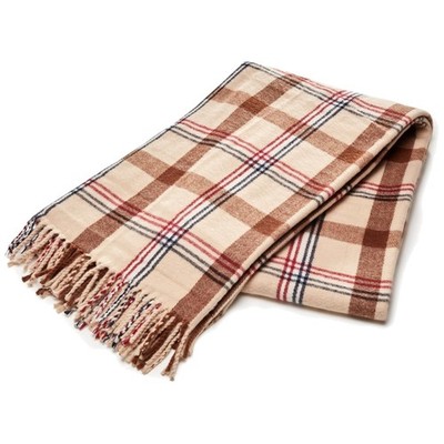 Acrylic Tartan Plaid Throw Blanket - Queen Size