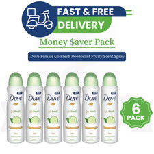 Dove Go Fresh Cucumber  Green Tea Deodorant 48h Spray 150ml 6-Pack 