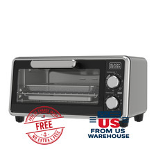 BLACK+DECKER Air Fry Toaster Oven 4 Slice Cri...