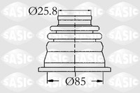 Sasic Achsmanschettensatz FüR Renault Clio II Bb_ Cb_ Twingo I C06_ KC0/1_
