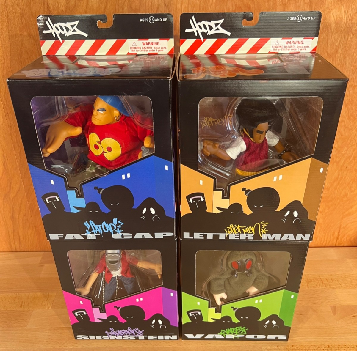 Mezco Toyz Hoodz Fat Cap Letter Man Vapor SignStein Graffiti