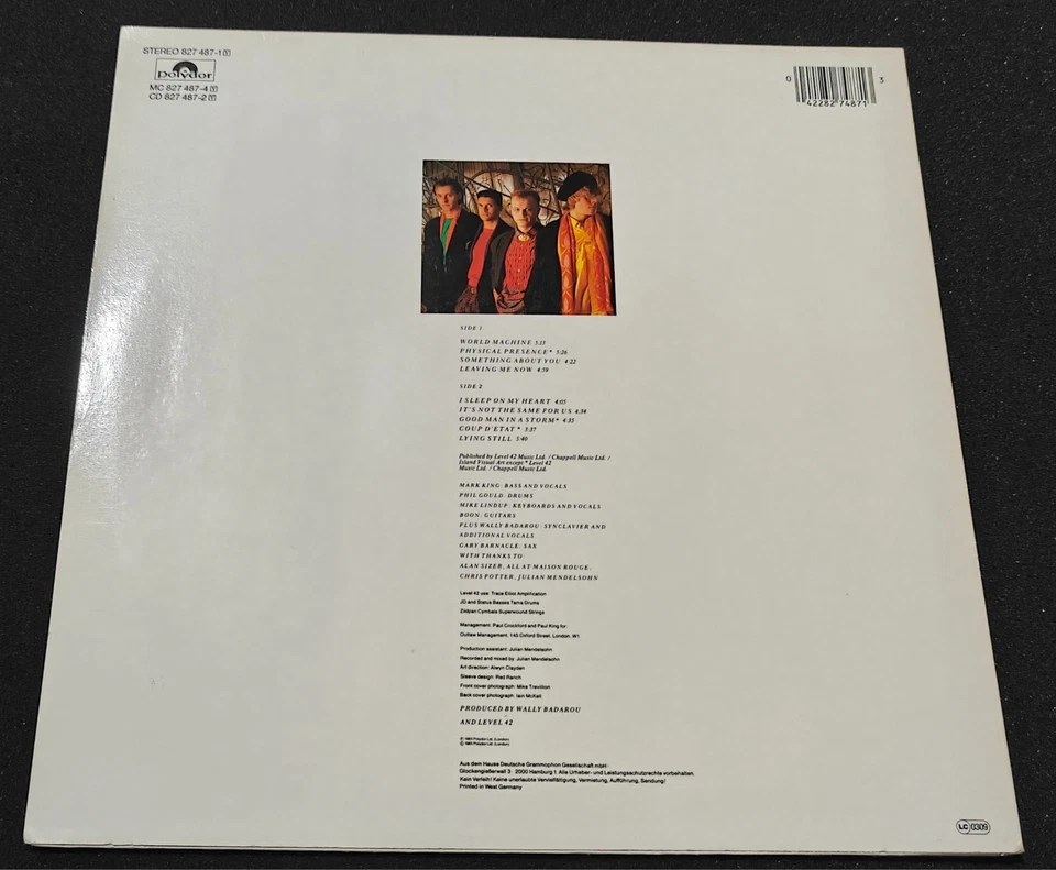 LP / Schallplatte / Vinyl - LEVEL 42 - WORLD MACHINE - Bild 2 von 4