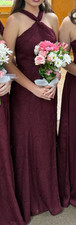 Azazie Rue Bridesmaid Dress Cabernet- Custom Size 4