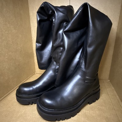 Women's Steve Madden Over the Knee Thigh Hi Boots 7 Black Sophie SOPH03S1 10382