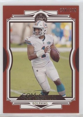 2021 Panini Legacy Red 258/299 Tua Tagovailoa #48 n0c