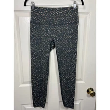 Varley Lets Move High Waist Legging Cluster Leopard Animal Print Medium Travel 