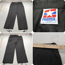Propper Pants Mens Medium Black BDU Cargo Rugged Combat Trousers 31x32 NEW