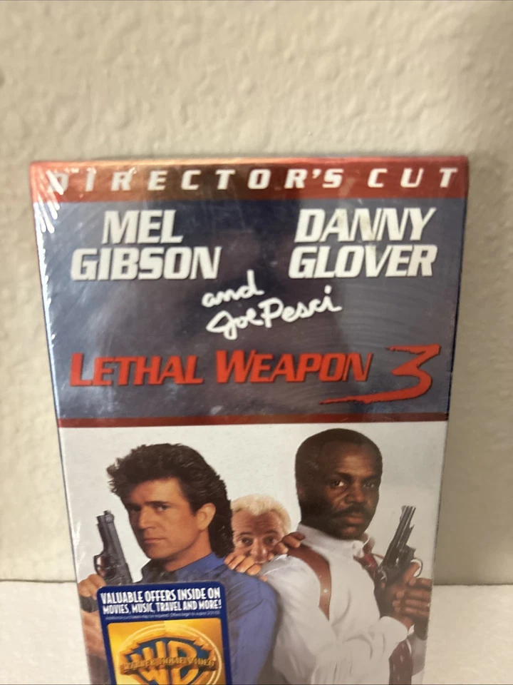 Sealed Lethal Weapon 3 VHS Video Tape Movie 1998 Director's Cut Mel Gibson - Image 3 of 4