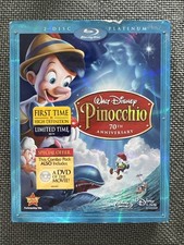 Pinocchio 70th Anniversary Platinum Edition Blu-ray, 2009 No DVD