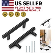 30 Pack 3" Center Black T Bar Cabinet Pulls 5" Length