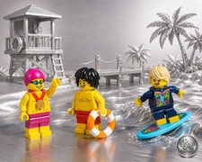 LEGO® Figuren – Schwimmer Rettungsschwimmer Wassersport