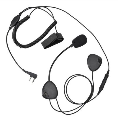 K Head Radio Walkie Talkie Motorcycle Waterproof PTT Helmet Headset SET