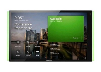 Crestron - 10.1'' Scheduler Panel With Backlight, Black
