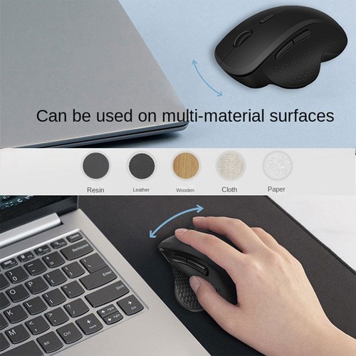 1X(Kabellose Maus Bluetooth für Computer Laptop Dual Mode Ergonomische Wied8417 - Bild 3 von 10