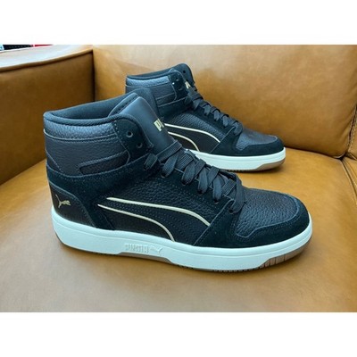Puma Rebound Layup Luminous Women 9 Black High Top Sneakers 403915-01