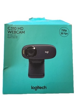 Logitech C310 1280x720 HD Webcam - Schwarz (960-001065)