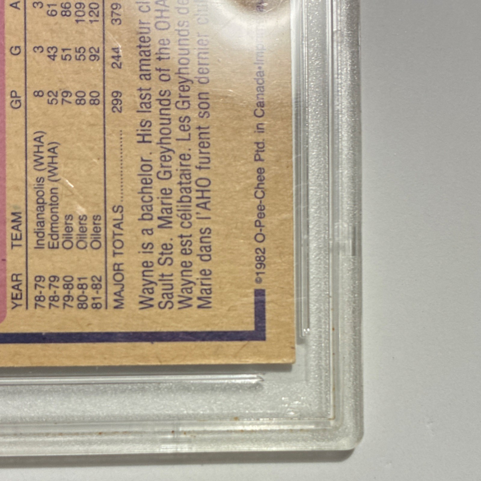 O-Pee-Chee 1982-83 Wayne Gretzky #106 PSA 4 Edmonton Oilers Ice Hockey view 15