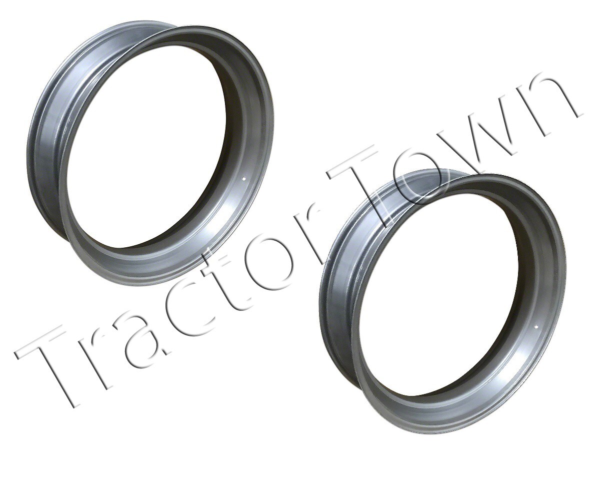 WHS029 10 x 38 Deep Drop Center Rear Tractor Rim Pair Case IH Massey ...