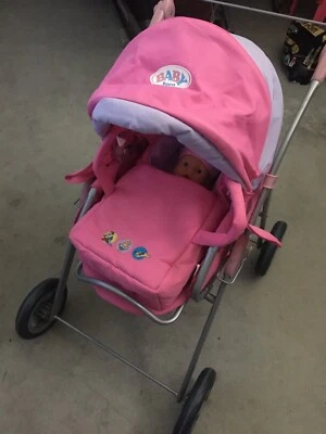 zapf creation baby born twin stroller