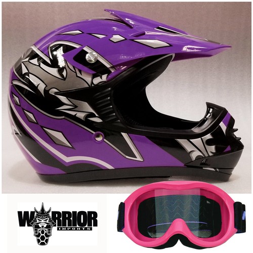 Youth Motocross Helmet \u0026 Goggles Kids 