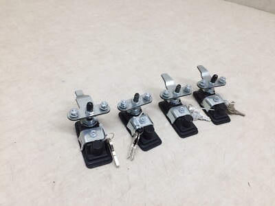 Lot of 4 Southco Compression Latch Lift & Turn Key Locking Flush Style w/ Keys 