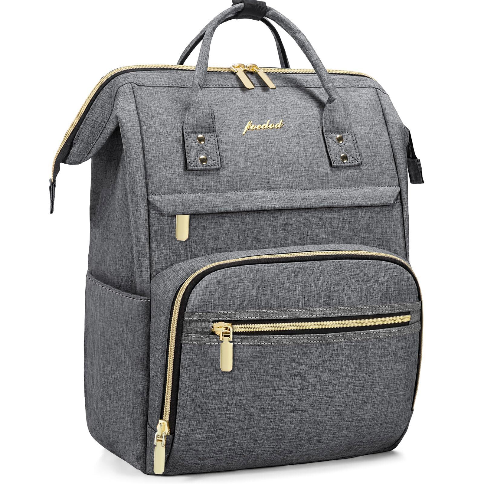 Stylish 15.6 Inch Laptop Backpack for Women - Work Travel Business Commuter Purse-image
