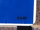 VINTAGE 1990 DATED INDIAN GASOLINE 18” PORCELAIN GAS OIL SERVICE SIGN — photo 4