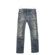DIESEL SAFADO-R REGULAR SLIM-STRAIGHT SLIM STRAIGHT DAMAGE JEANS DENIM Used
