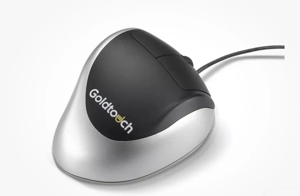 Goldtouch Right-Handed Comfort MOUSE – USB Wired Black/Silver KOV-GTM-R - Image 2 of 4