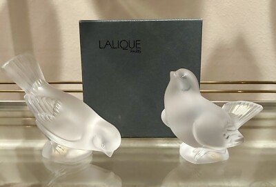 Two Lalique Sparrows New !!!