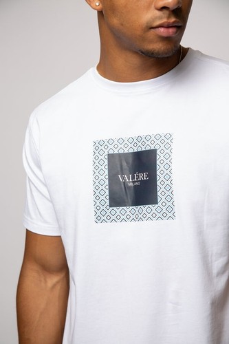 Valere Milano Mens Crew Neck Digital Print Short Sleeve T Shirt Gym Palm Top G - Picture 7 of 9