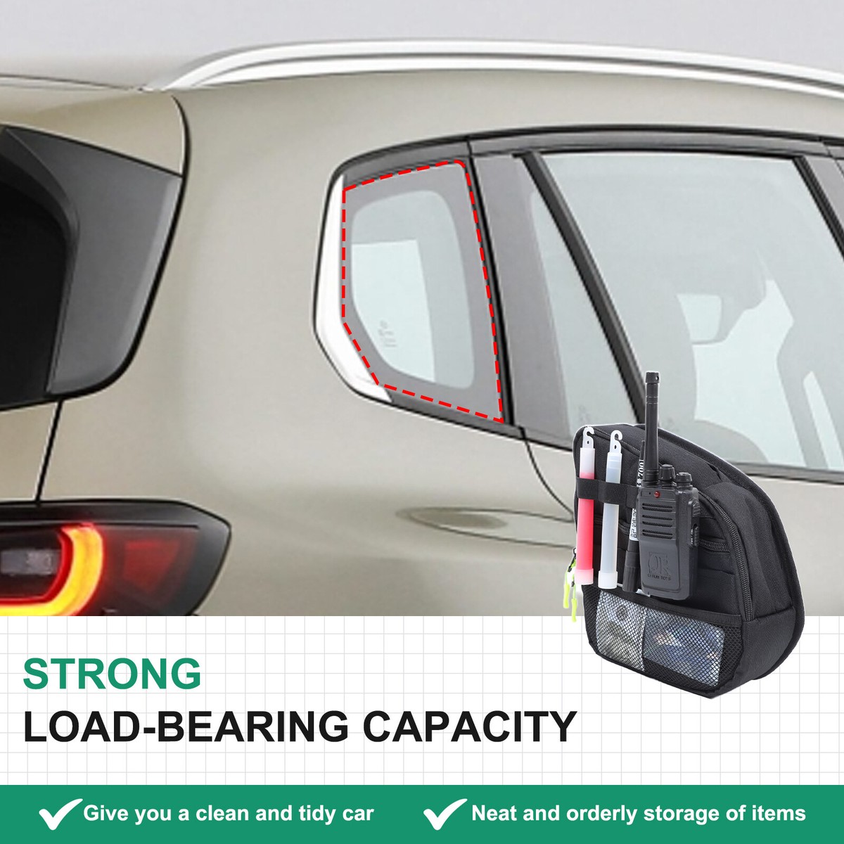 Rear Trunk Right Side Storage Bag Pocket Organizer For Mazda CX-50