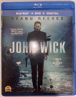 JOHN WICK BLU-RAY DVD Chapter 1 Keanu Reeves John Leguizamo Willem