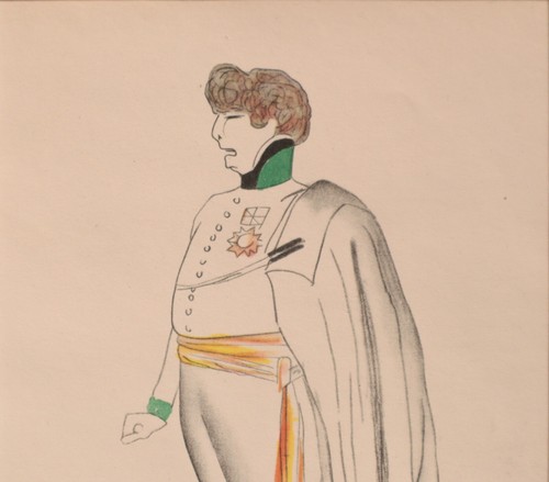 1946 Französisch Art Deco Cappiello Karikatur Poster - Bernhardt, 1890-1900, mattiert - Bild 3 von 4