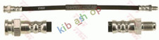 RIGHT OR LEFT BRAKE PIPE/HOSE FLEXIBLE REAR L/R LENGTH 330MM M10X1/M10X1 FITS