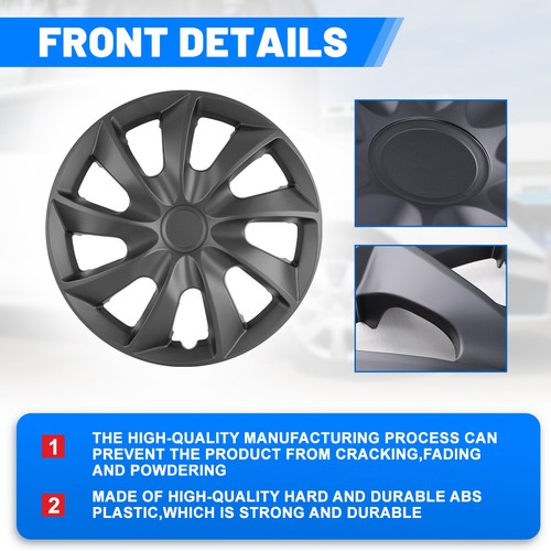 13" 14" 15" 16" 17" Set of 4  Wheel Covers Snap On Full Hub Caps Tire+Steel Rim  - Picture 56 of 126