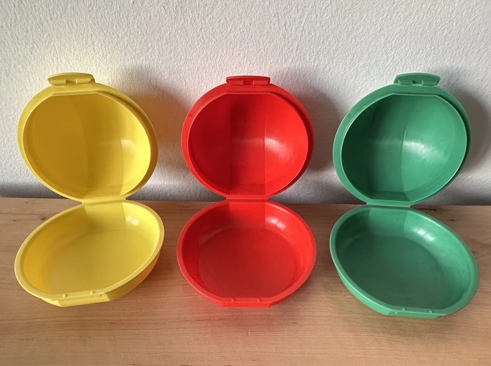 Buchsteiner 3x Apfelbox gelb rot grün - Bild 2 von 3