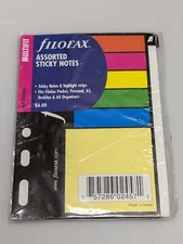 Filofax Multi-fit Assorted Sticky Notes, Assorted Colors #210136