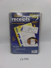 Adams Money Receipt Book Spiral 2-Part 7-5/8"x11" 3 PACK 200 per Book SC1188SWS
